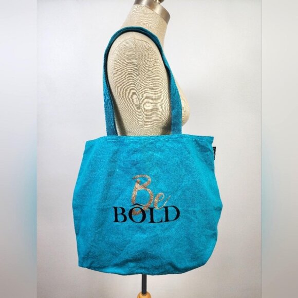 Lancôme Turquoise "Be Bold" Blue Tote Bag - Picture 1 of 8